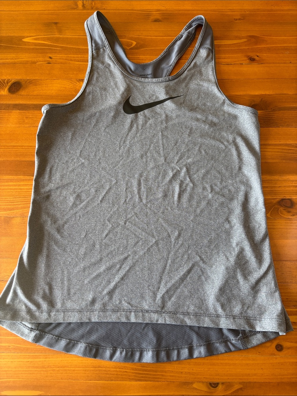 Nike Gray Racerback Performance Tank Top
